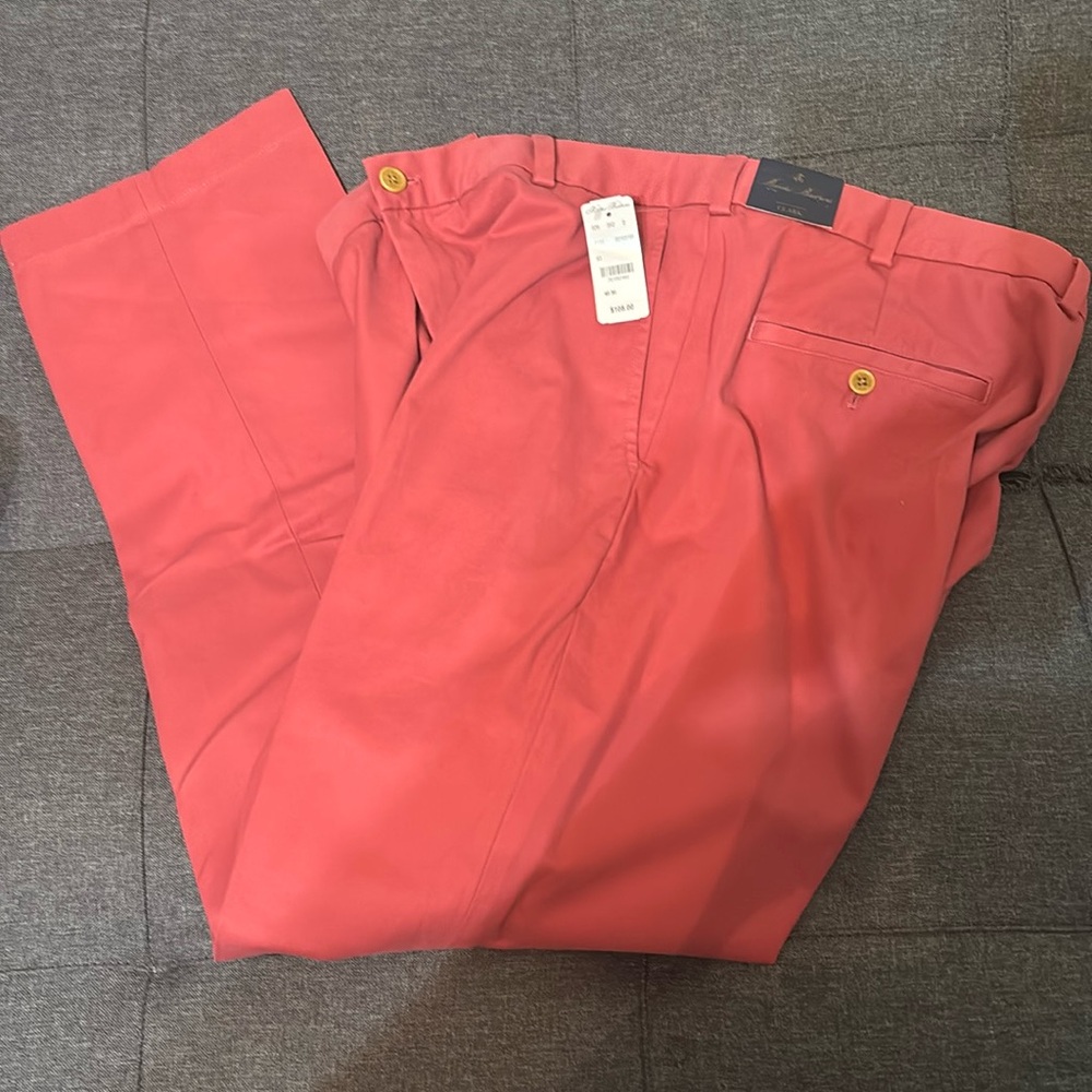 Brooks Brothers khaki pants, 40/30, Red/Brick